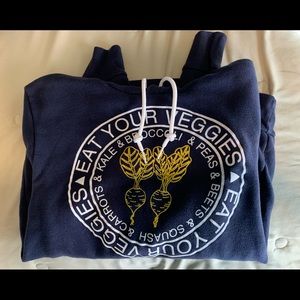Bella + Canvas navy blue hoodie S/XS